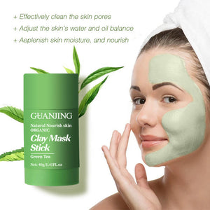 Mascarilla Facial de Té Verde en Barra + Masajeador