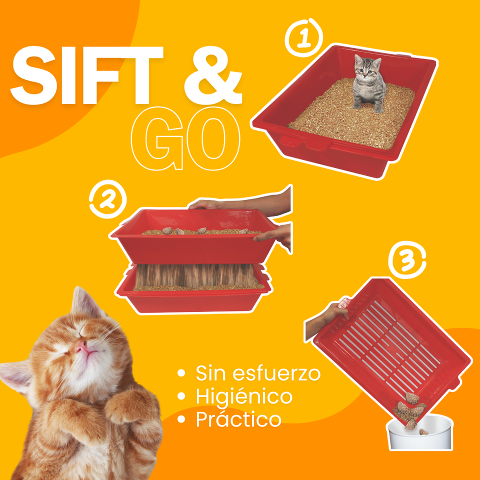 Sift & Go - Sistema Inteligente de Limpieza para Arenero de Gatos