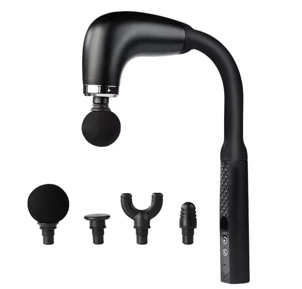 Pistola de masaje muscular en forma de U