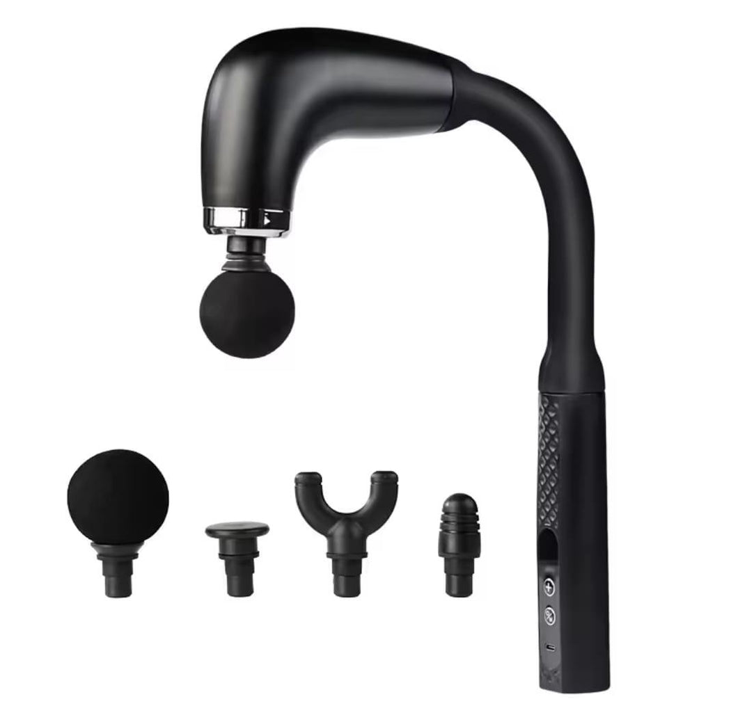 Pistola de masaje muscular en forma de U